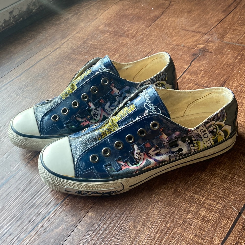 Ed Hardy Y2K slip ons